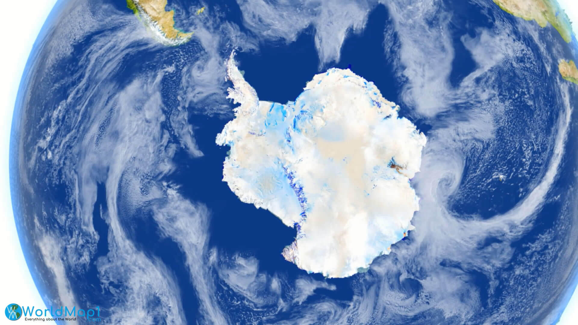 Satellite View of Antarctica